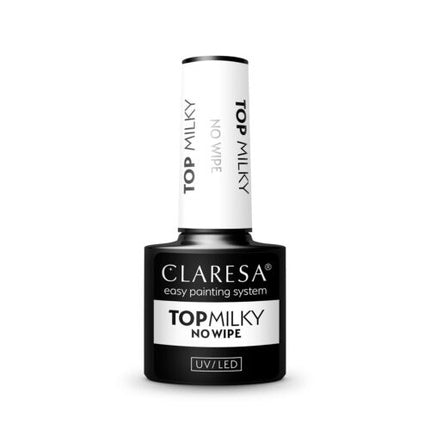 Top Milky No Wipe for UV Nail Polishes 5ml Claresa