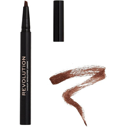 Makeup Revolution Bushy Brow Pen Medium Brown 0.5ml