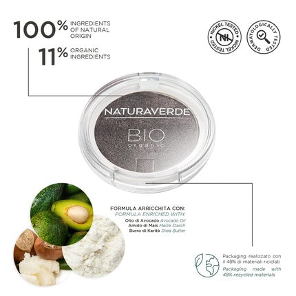 Naturaverde BIO Makeup Eyeshadow Grey N°06