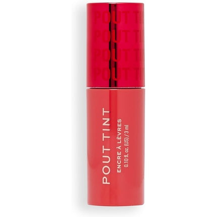 Makeup Revolution Pout Tint Lightweight Lip Tint Hydrating Formula with Gloss to Stain Finish Sweetie Coral 3ml