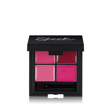 Sleek Lipstick Palette with 4 Shades - Various Colors