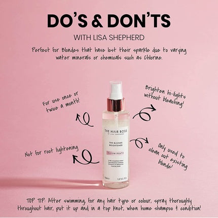 The Hair Boss by Lisa Shepherd Blonde Brightener Spray 150ml