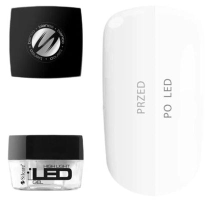 High Light Led Gel Medium Density One-Phase Nail Gel Bianco