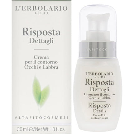 Risposta Details Eye and Lip Contour Cream by L'Erbolario for Women 1oz
