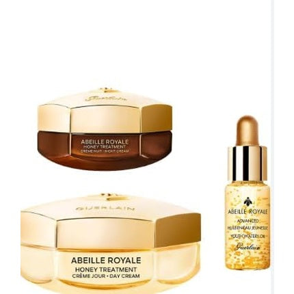 Guerlain Abeille Royale Gift Set - Honey Treatment Day Cream 50ml, Night Cream 15ml, Youth Watery Oil 5ml