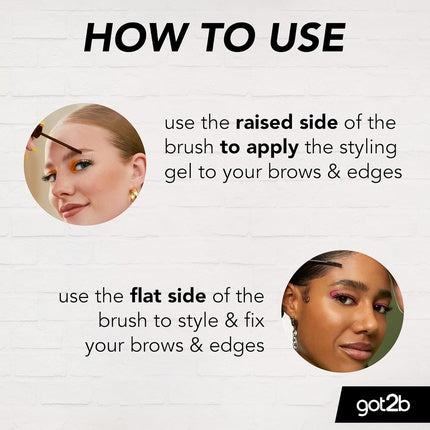 Got2b Glued Brows & Edges Tinted Gel Dark Brown 16ml