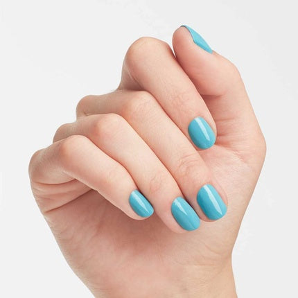 OPI Nail Lacquer Can't Find My Czechbook Blue Nail Polish 0.5 fl oz