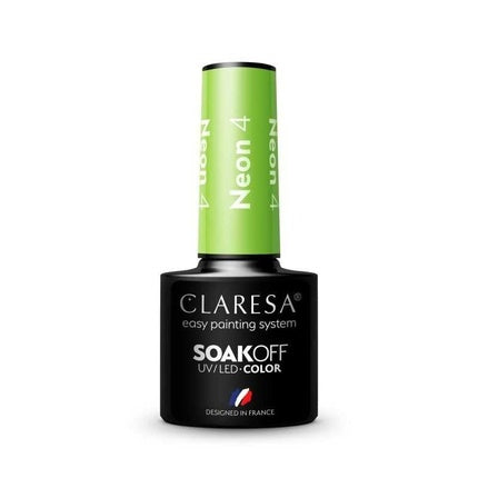 Claresa Soak Off Uv/Led Neon Hybrid Nail Polish 4 5g