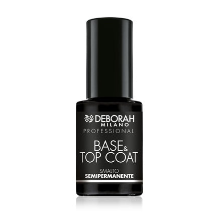Deborah Milano Professional Gel Nail Polish Base & Top Coat Transparent Plumping Effect Long-Lasting Intensive and Shiny Nails 4.5ml