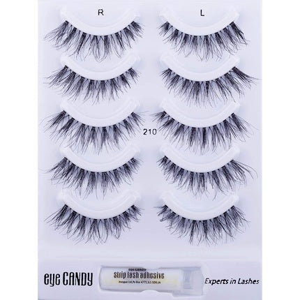 Invogue Strip Lash 210 Lash Multi Pack Dramatise - Pack of 5