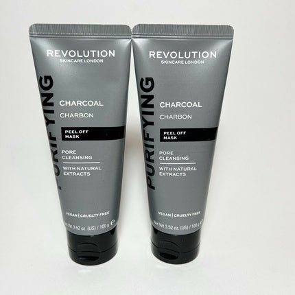 Revolution DUO Charcoal Peel Off Pore Cleansing Mask Full Size 3.52oz 100g