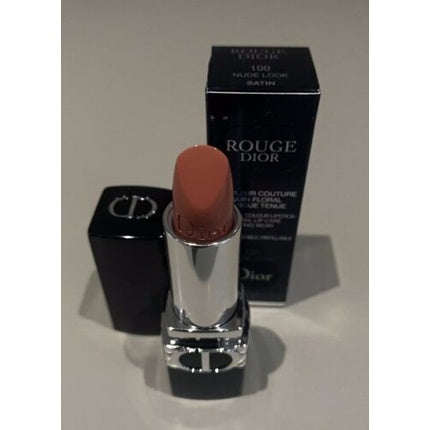 Dior Rouge Dior Couture Colour Refillable Lipstick 100 Nude Look Satin 0.12oz