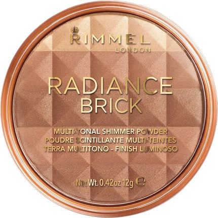 bronzer; Rimmel London Radiance Shimmer Brick Pressed Bronzer, 002 Medium, 12 g