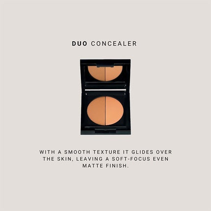 Idun Minerals Duo Concealer Double-Shade Compact Creamy Concealer 0.1oz Light