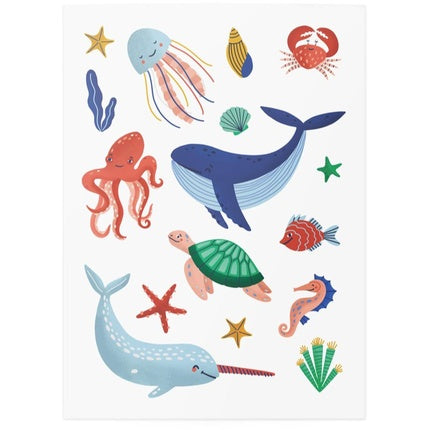 TATTonMe Temporary Tattoos Ocean - TATTonMe, waterproof, for kids 3 years and above, 1 piece