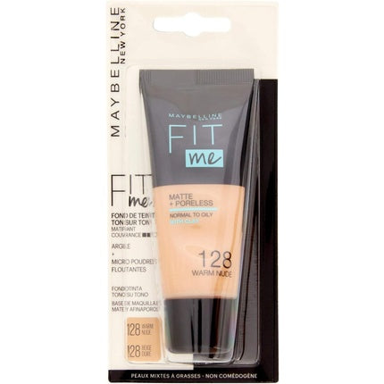 Maybelline New York Fit Me Matte & Poreless Foundation 30ml 128 Beige