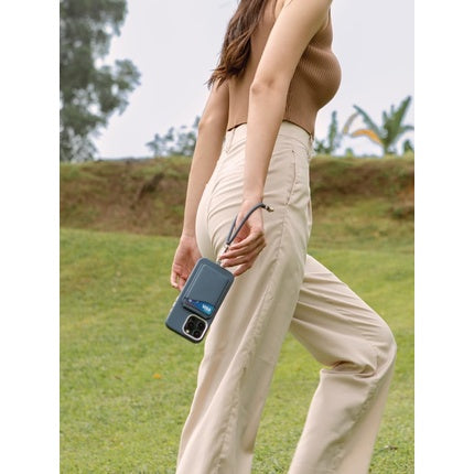 Coehl Esme Magnetic Cardholder with Mirror and Stand Dusty Nude