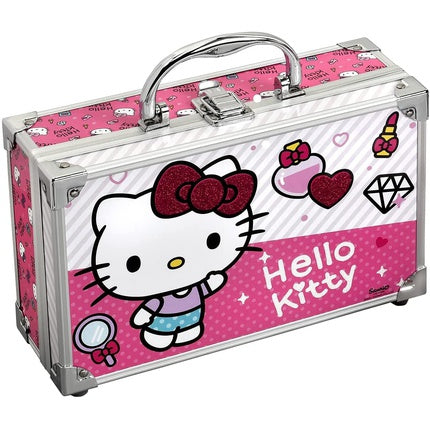 Hello Kitty Aluminum Makeup Case Set 31 Pieces