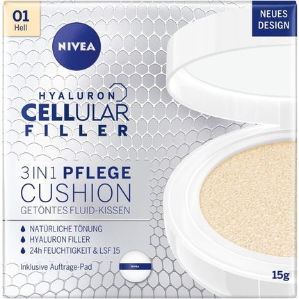 Nivea 3-in-1 Anti-Age Care Cushion for Natural Tinting and Moisture for Light Skin