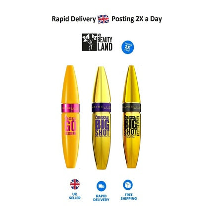Maybelline Colossal Black Mascaras - Fast Shipping - Choose Your Type