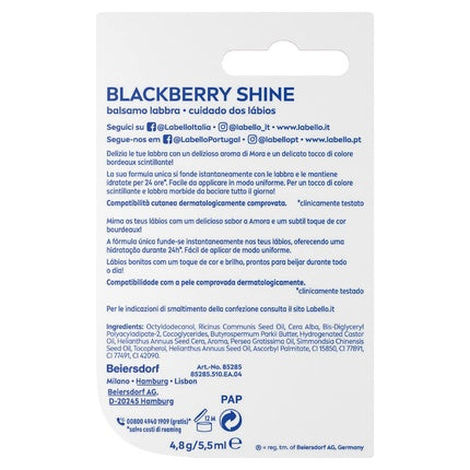 Labello Blackberry Shine Lip Balm 5.50ml
