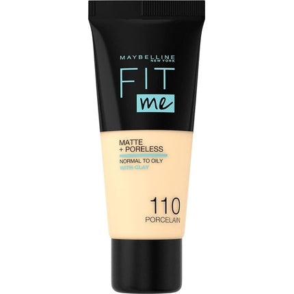 Maybelline Fit Me Liquid Foundation Mattifying Face Foundation 110 Porcelain 30ml