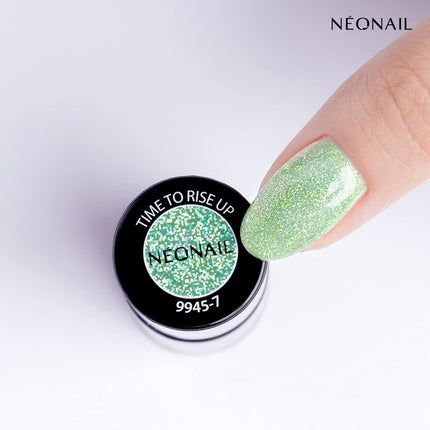 NEONAIL UV Nail Polish 7.2ml Green Time to Rise Up - Glitter Gel Nail Design Shellac