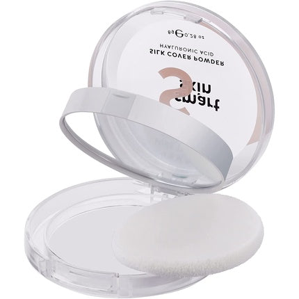 Lamel Smart Skin Compact Powder Ivory N. 403 with Light Natural Coverage and Universal Natural Undertone - Cruelty-Free