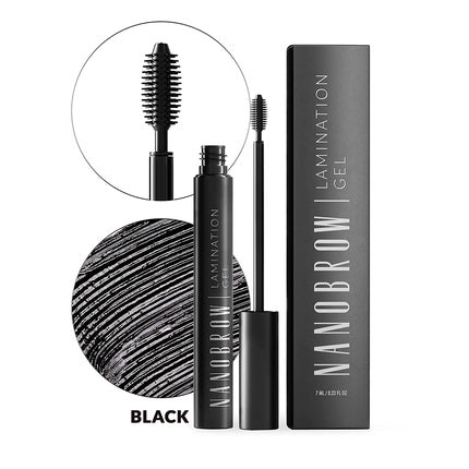 Nanobrow Lamination Gel Brow Gel for Precisely Styled and Filled In Brows - Black