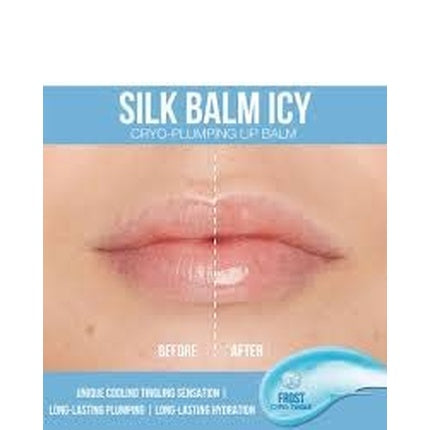 Huda Beauty Silk Balm Icy Cryo-Plumping Lip Balm Frost .10oz 3mL
