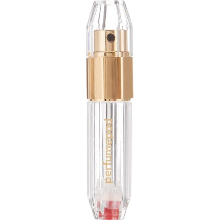 Travalo Perfume Pod Crystal Perfume Atomizer Gold for Unisex 0.17 oz Refillable Spray