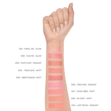 Pupa Milano Wonder Me Blush 008 So Cozy Matt 0.141 oz - Smooth Texture - Blends Easily - No Powdery Effect - Talc-Free - Paraben-Free - Enriched with Hyaluronic Acid - Powder Make Up