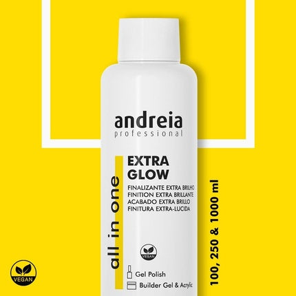 Andreia Professional Extra Glow Finish for Dipping, Gel Polish, Builder and Acrylic Nails - 1 Litre