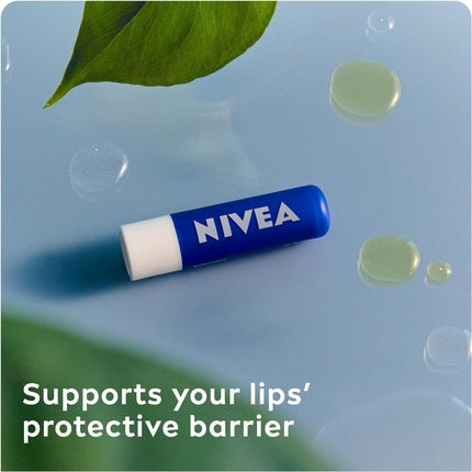 NIVEA Lip Balm Original Care 4.8g Deeply Hydrates Lips for 24h+ with Natural Origin Ingredients Shea Butter and Vitamins