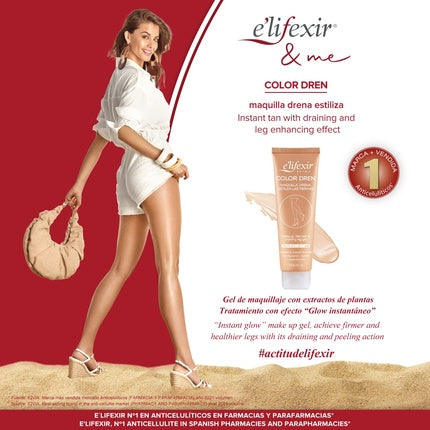 Elifexir Color Dren Leg Make-Up with Tanning Effect 150ml