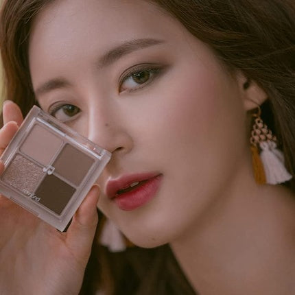 rom&nd Better Than Eyes 4 Colors Eyeshadow Palette Warm Natural Cosmetic Eye Shadows K-beauty Korean Cosmetics 6g/0.21oz