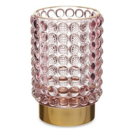 Dots Rose Gold Glass Booster 8.5 x 12.5 x 8.5 cm