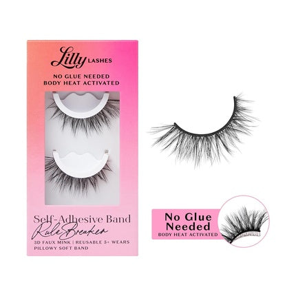 Lilly Lashes 3D Self Adhesive Eyelashes - No Lash Glue Needed