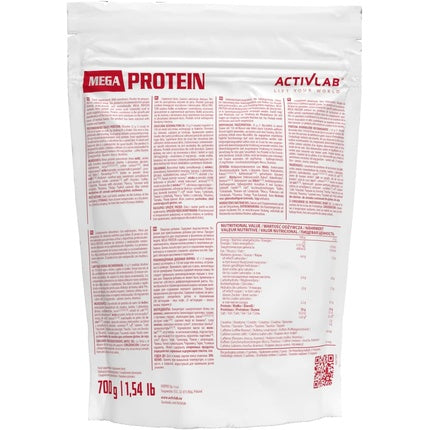 Activlab Mega Whey Protein Concentrate 700g Creatine Monohydrate Taurine Muscle Building with Coconut Milk Muscle Regeneration Weight Loss Chocolate
