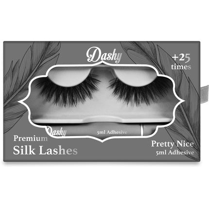 Dashy Premium Silk Lashes With 5 Ml Adhesive