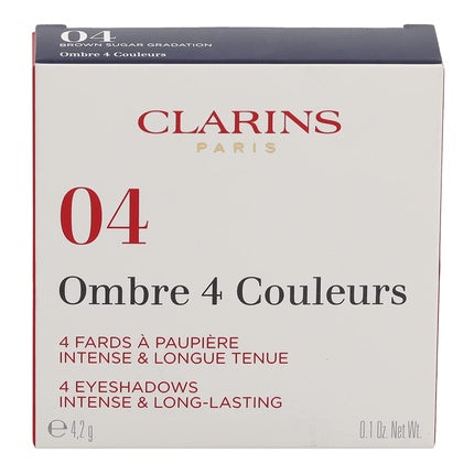 Clarins Ombre 4 Couleurs Eyeshadow Palette 04 Brown Sugar Gradation - 4.2g