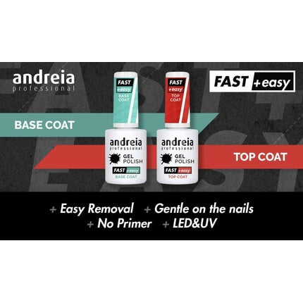 Andreia Professional Gel Top Coat for Nail Art Decoration with Glossy Finish 10.5ml