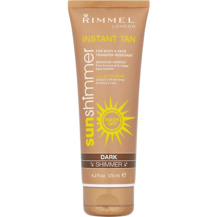 Rimmel Sunshimmer Instant Tan Makeup Dark Shimmer 125ml