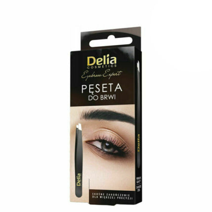 Delia Eyebrow Tweezers Black - Perfect For Precise Eyebrow Shaping