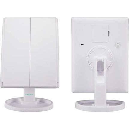 BEPER P302VIS050 Illuminated Makeup Mirror with 1x/2x/5x Magnification - Perfect for Makeup Station