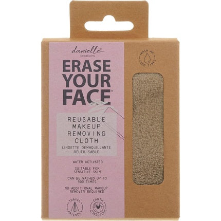 Danielle Creations Erase Your Face Eco Friendly Reusable Makeup Remover Cloth Grey