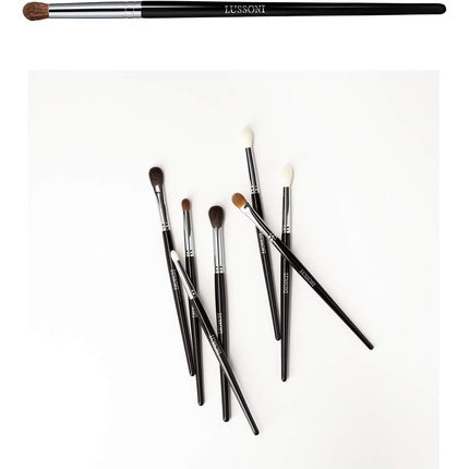 T4B LUSSONI 400 Series Professional Makeup Brushes for Pressed, Loose, and Cream Eyeshadows, Blending, and Smokey Eye (PRO 472 Precision Bent Brush)