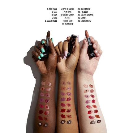 NYX PROFESSIONAL MAKEUP Shout Loud Satin Lipstick Infused With Shea Butter - In Love Pink Mauve 1 Count