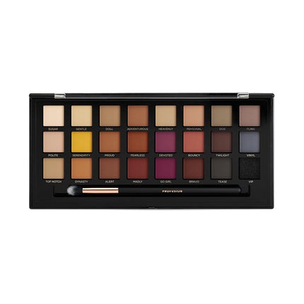 Profusion Cosmetics Mattes 24 Shade Eyeshadow Palette and Pro Brush for Stunning Eye Look - Cruelty Free and Vegan Friendly Makeup Kit