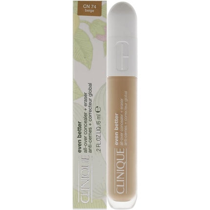 Clinique Even Better All-Over Concealer Plus Eraser CN 74 Beige for Women 0.2oz